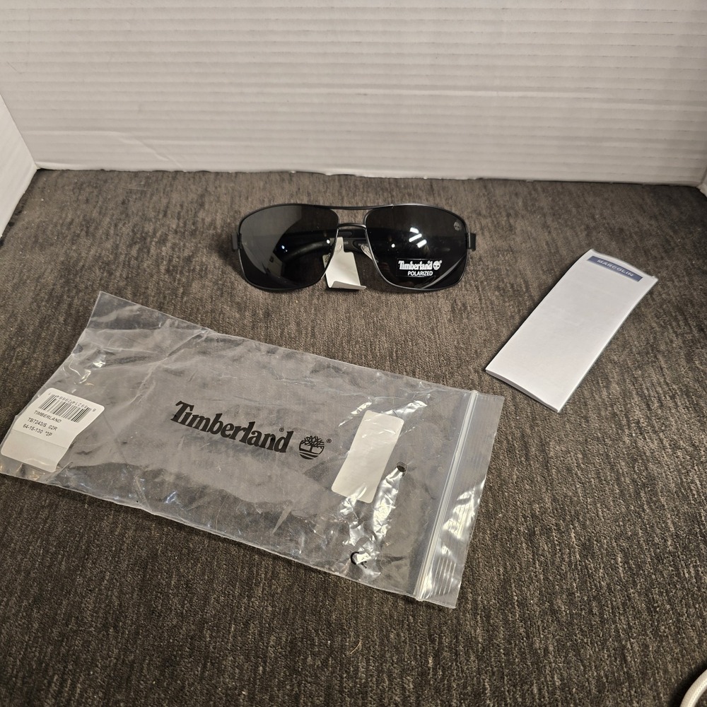 TIMBERLAND BLACK POLARIZED AUTHENTIC FRAMES SUNGLASSES NWT